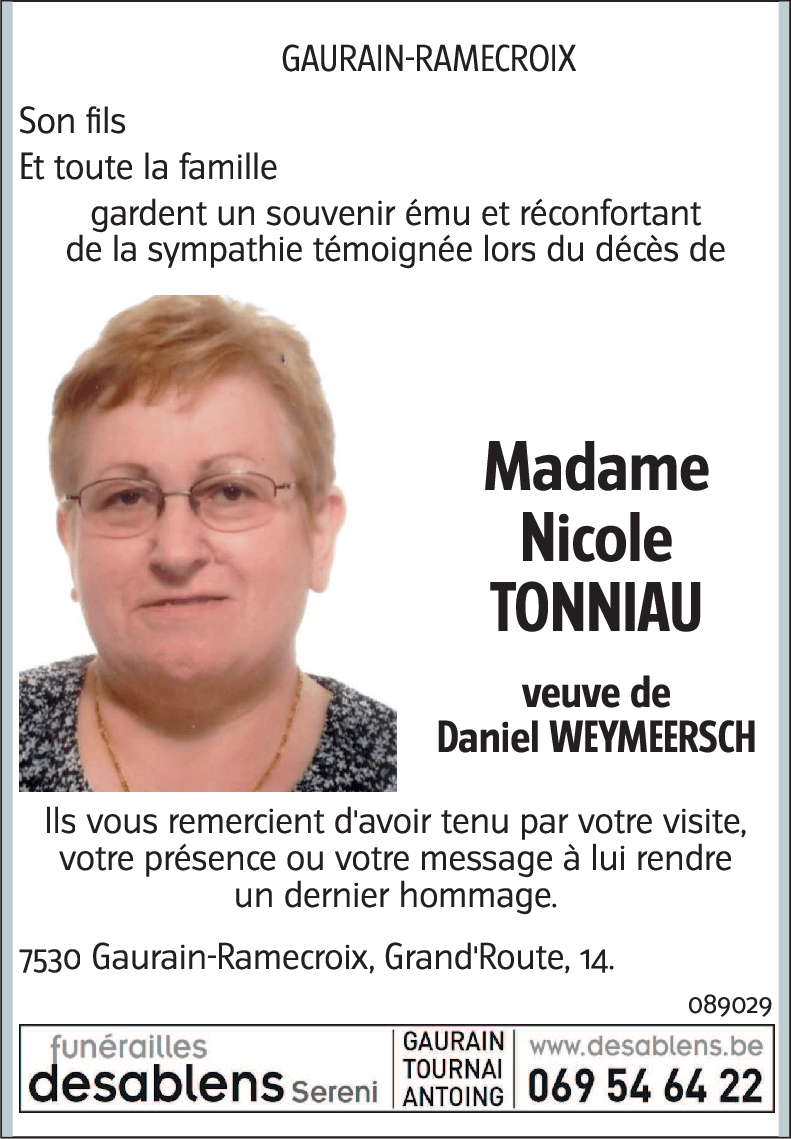 Nicole TONNIAU