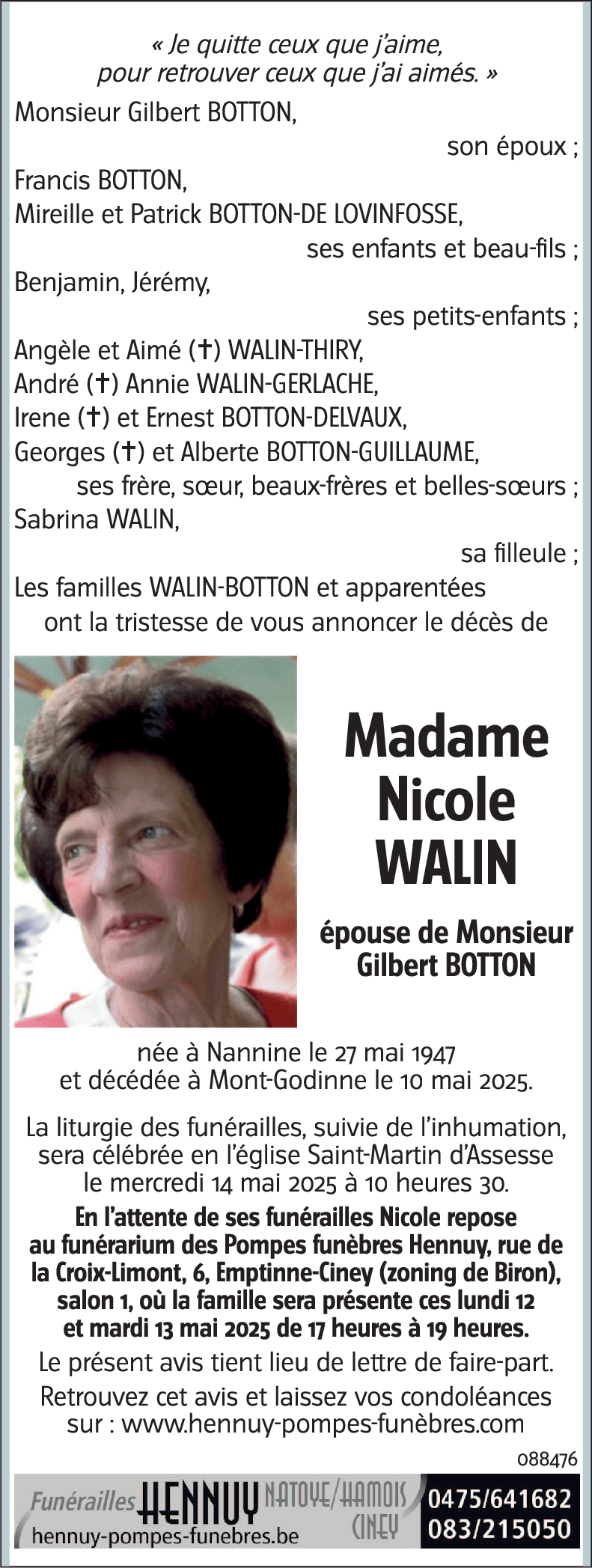 Nicole WALIN