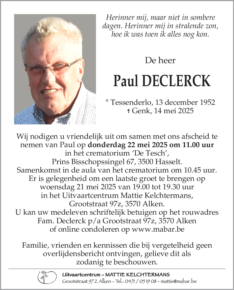 Paul DECLERCK