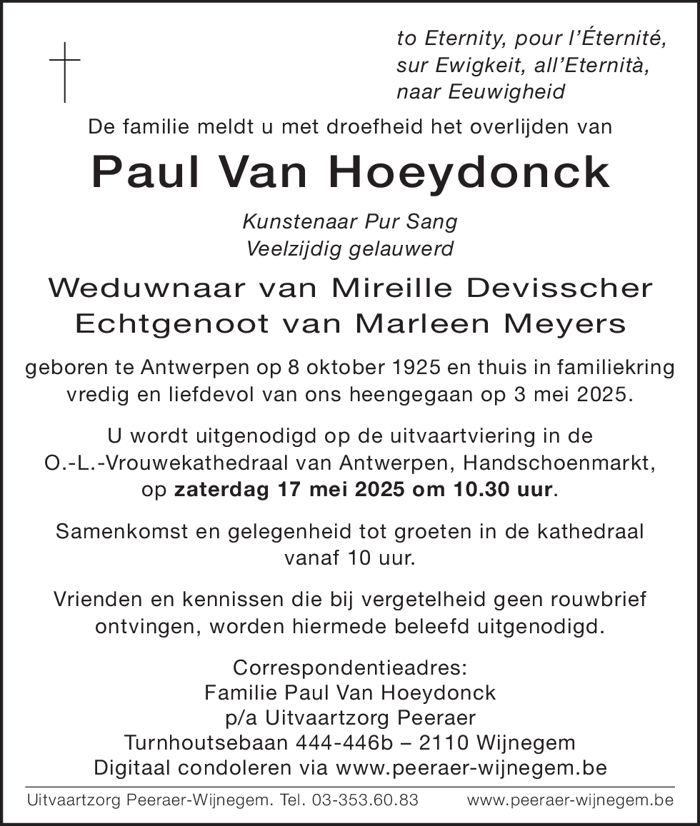 Paul Van Hoeydonck