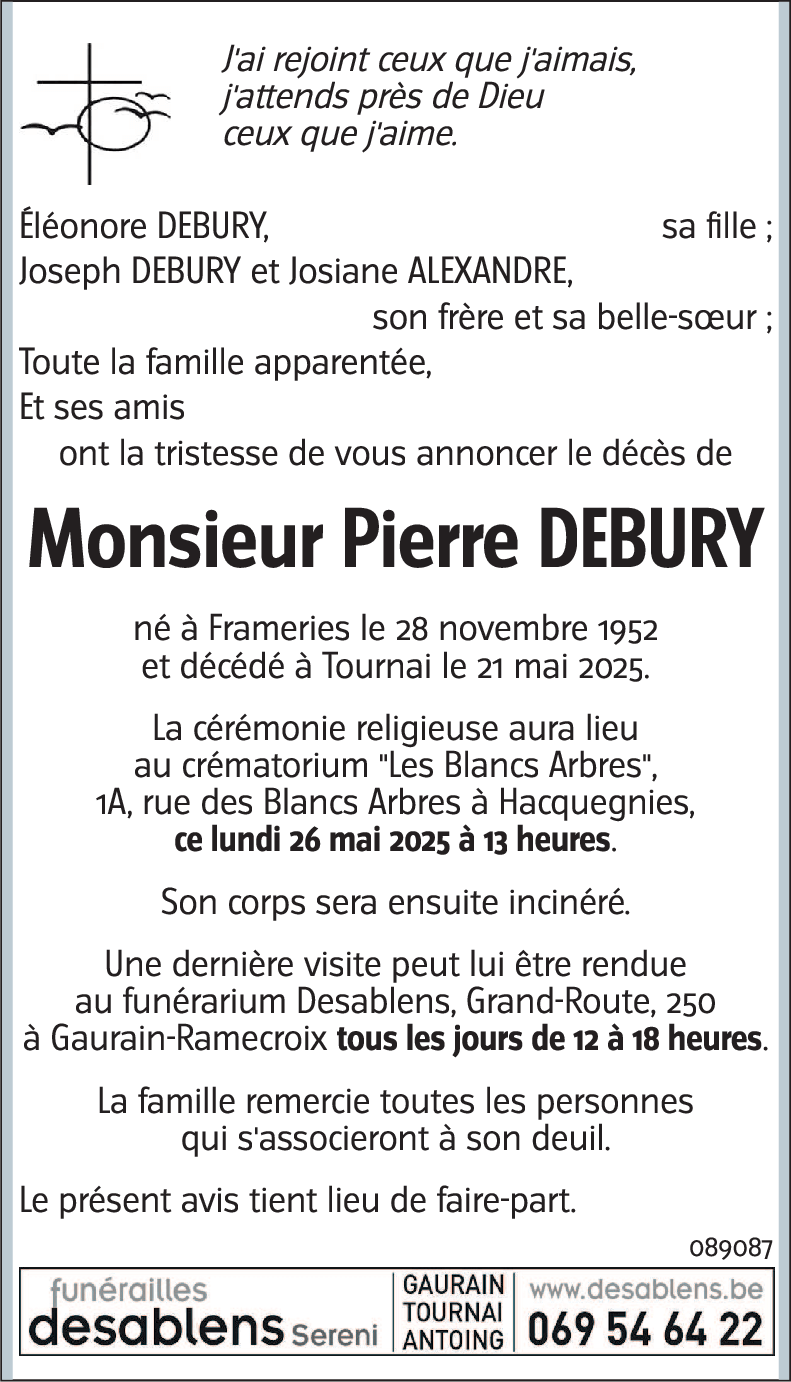 Pierre DEBURY