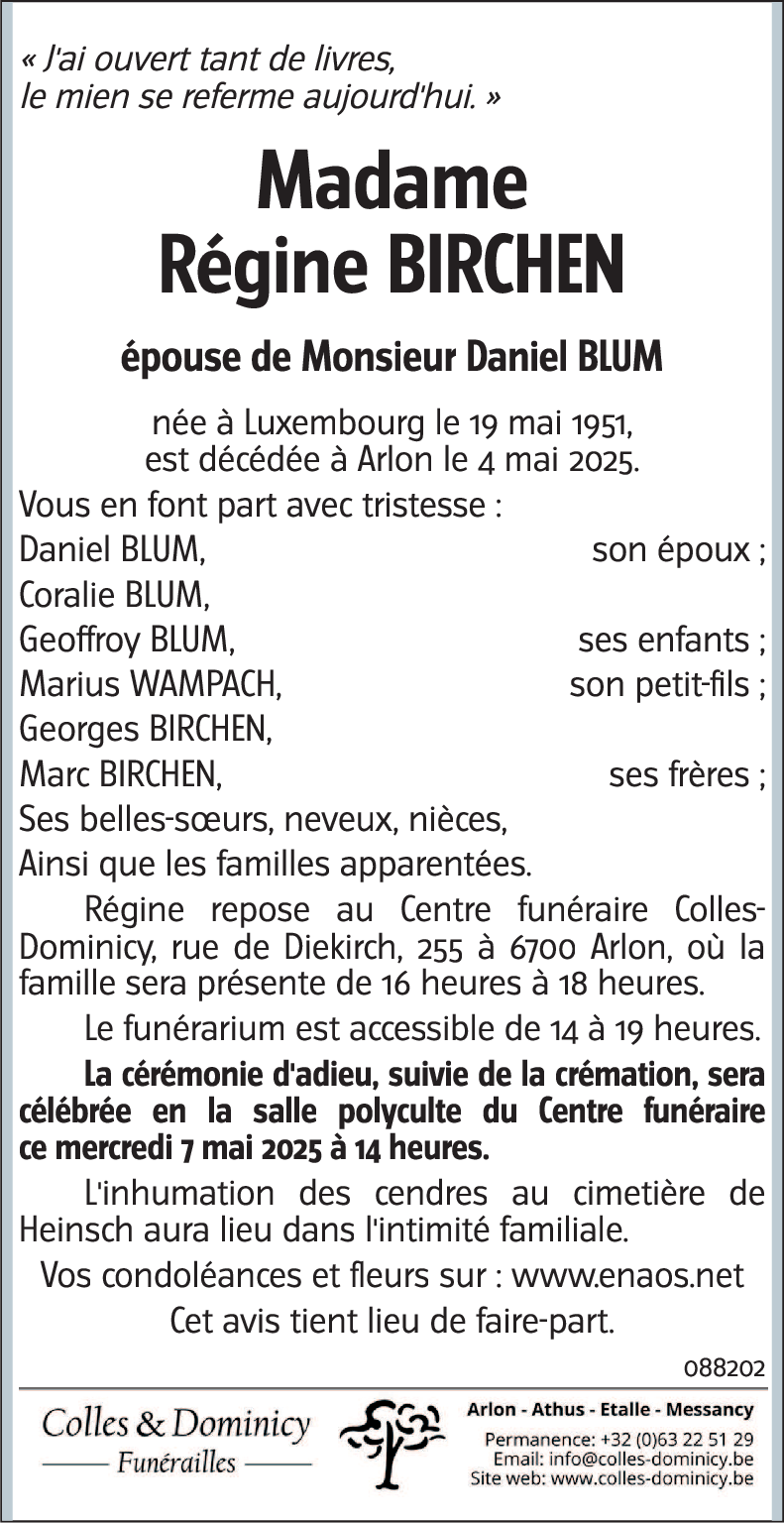 Régine BIRCHEN