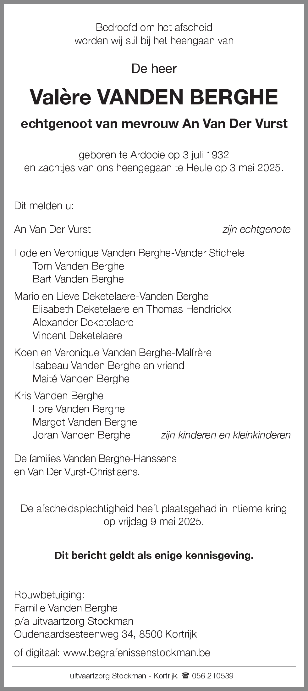 Valère Vanden Berghe