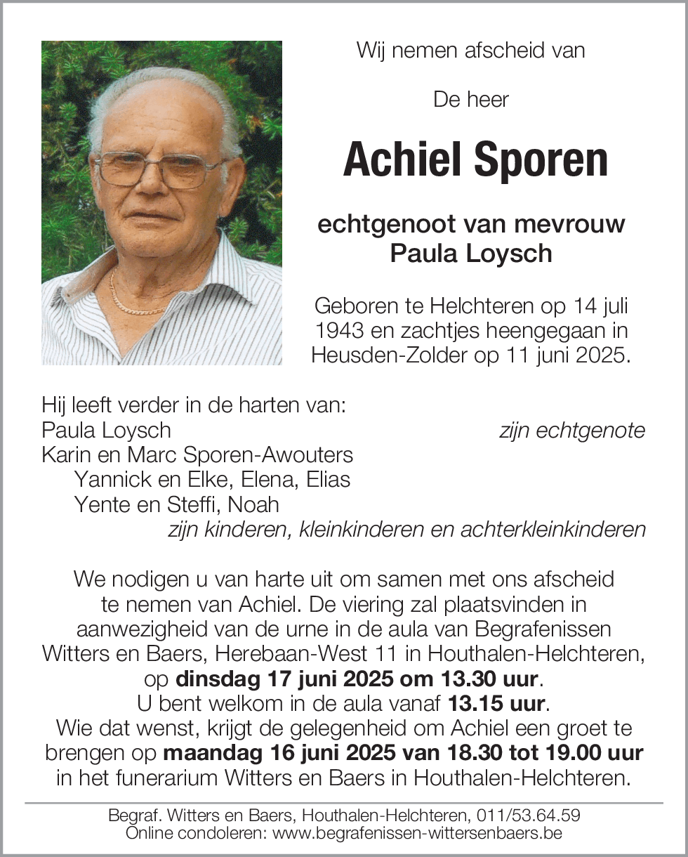 Achiel Sporen