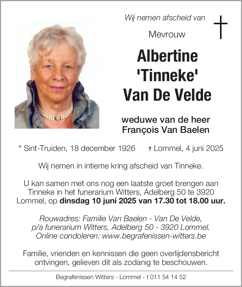 Albertine Van De Velde