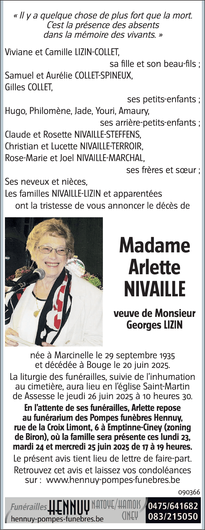 Arlette NIVAILLE