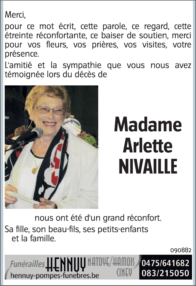 Arlette NIVAILLE