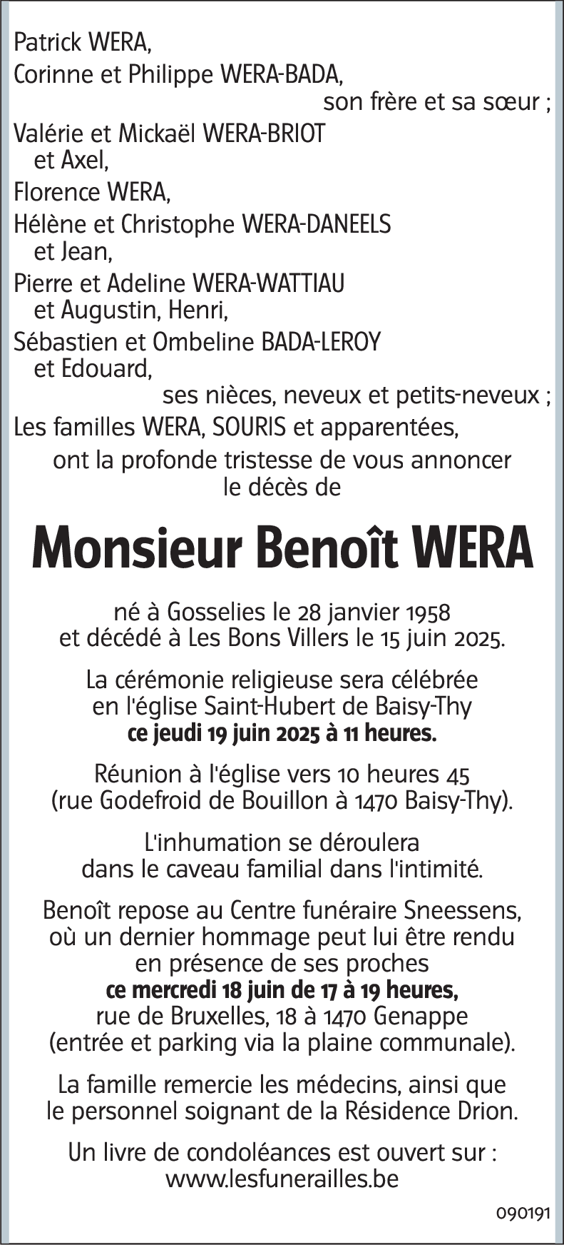 Benoît WERA