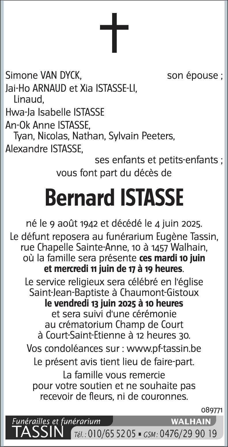 Bernard ISTASSE