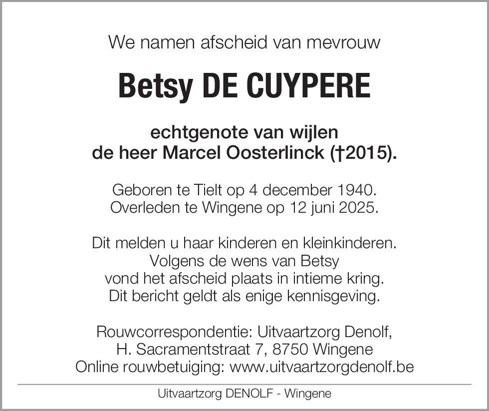 Betsy De Cuypere