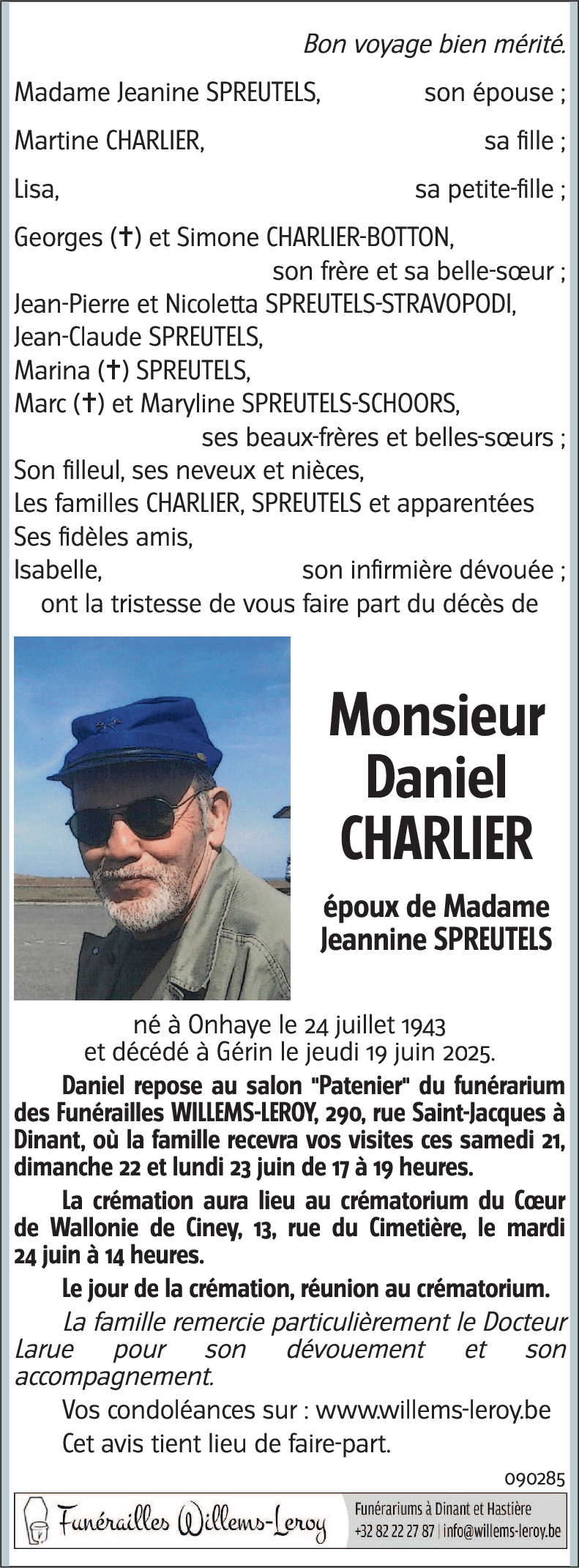 Daniel CHARLIER