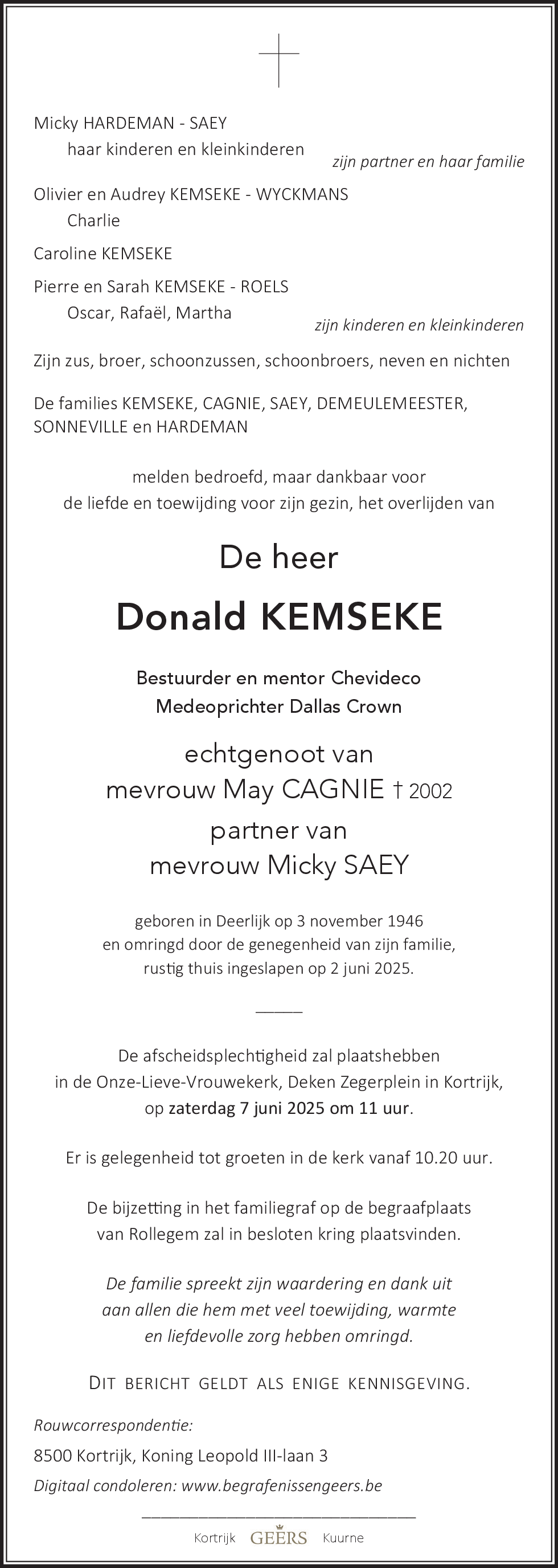 Donald KEMSEKE