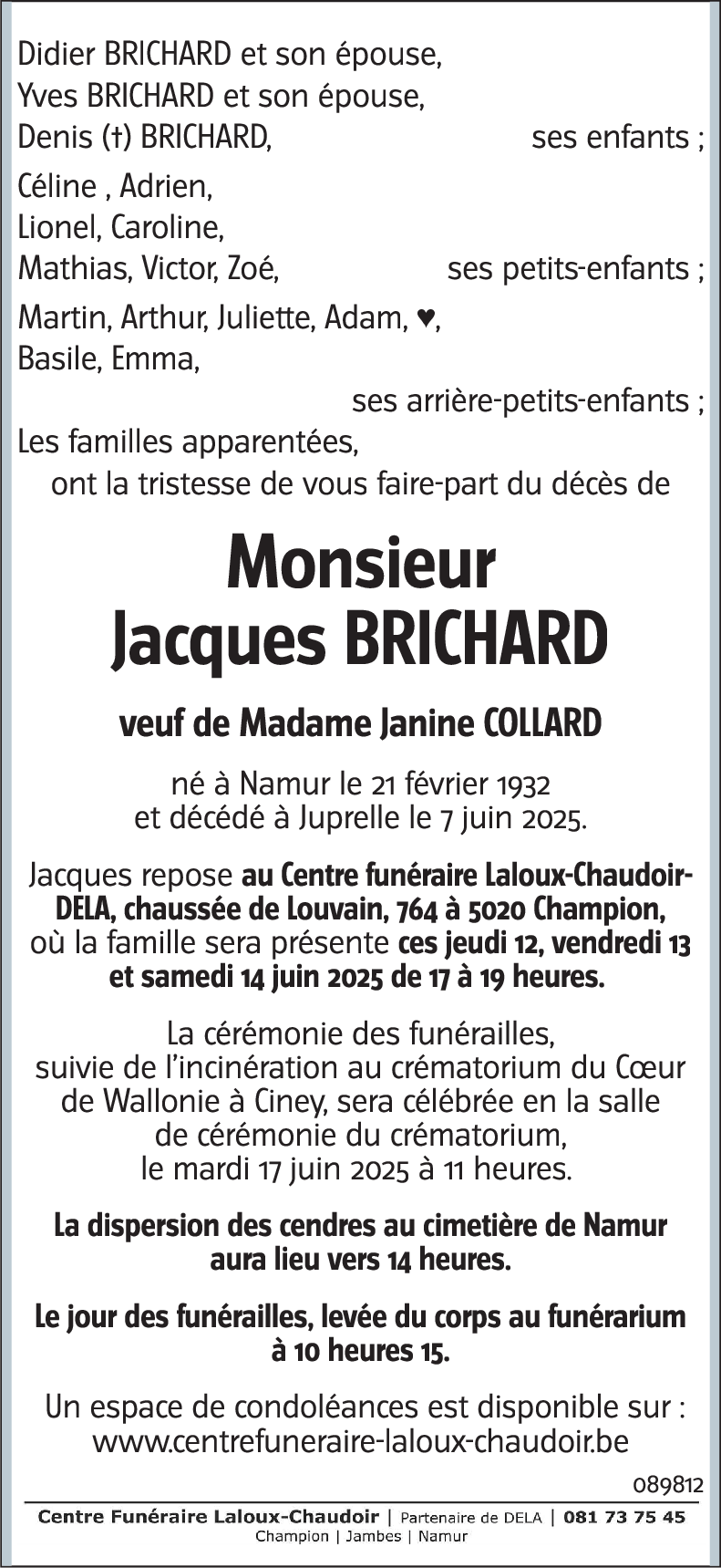 Jacques BRICHARD