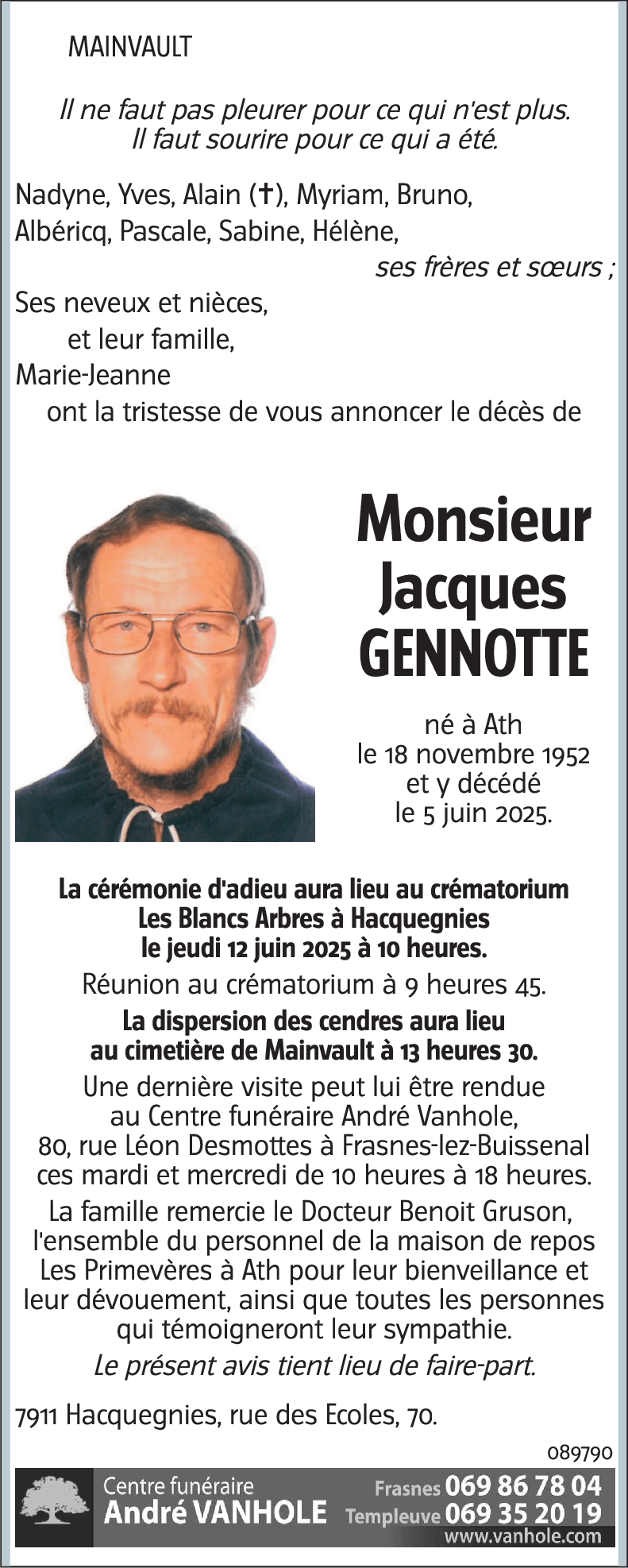 Jacques GENNOTTE