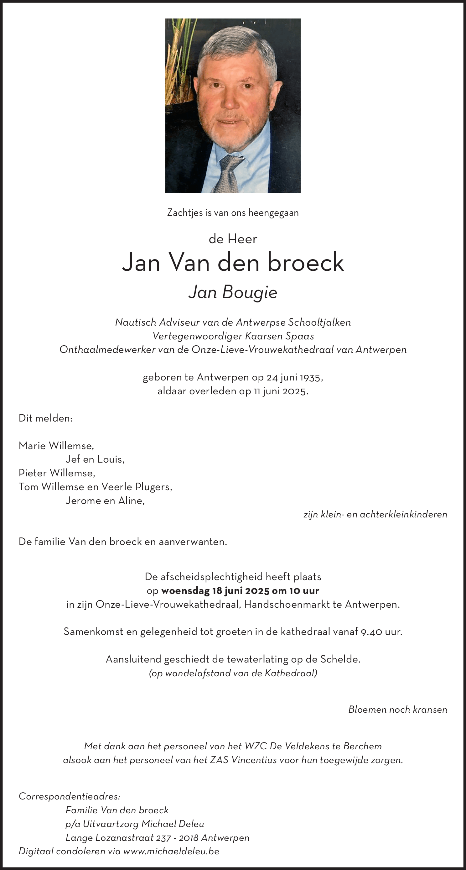 Jan Van den broeck