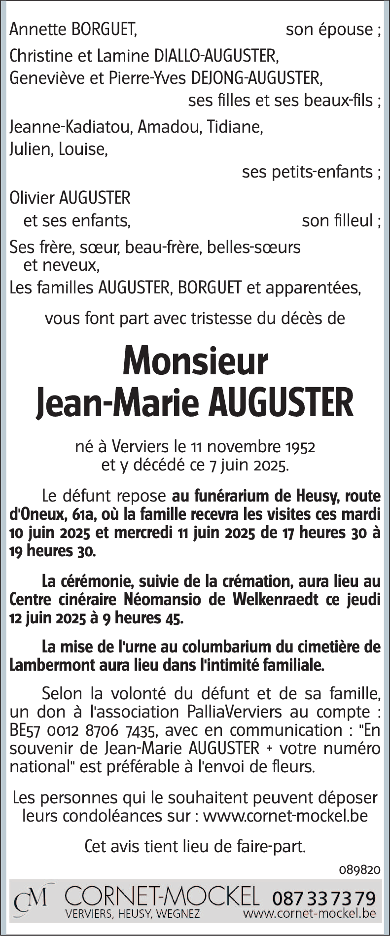 Jean-Marie AUGUSTER