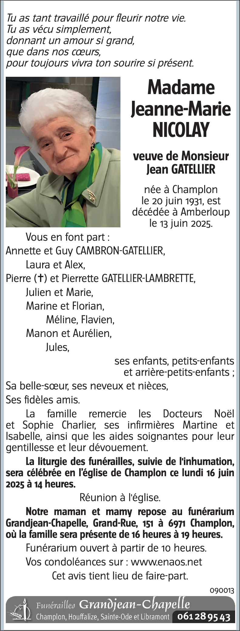 Jeanne-Marie NICOLAY