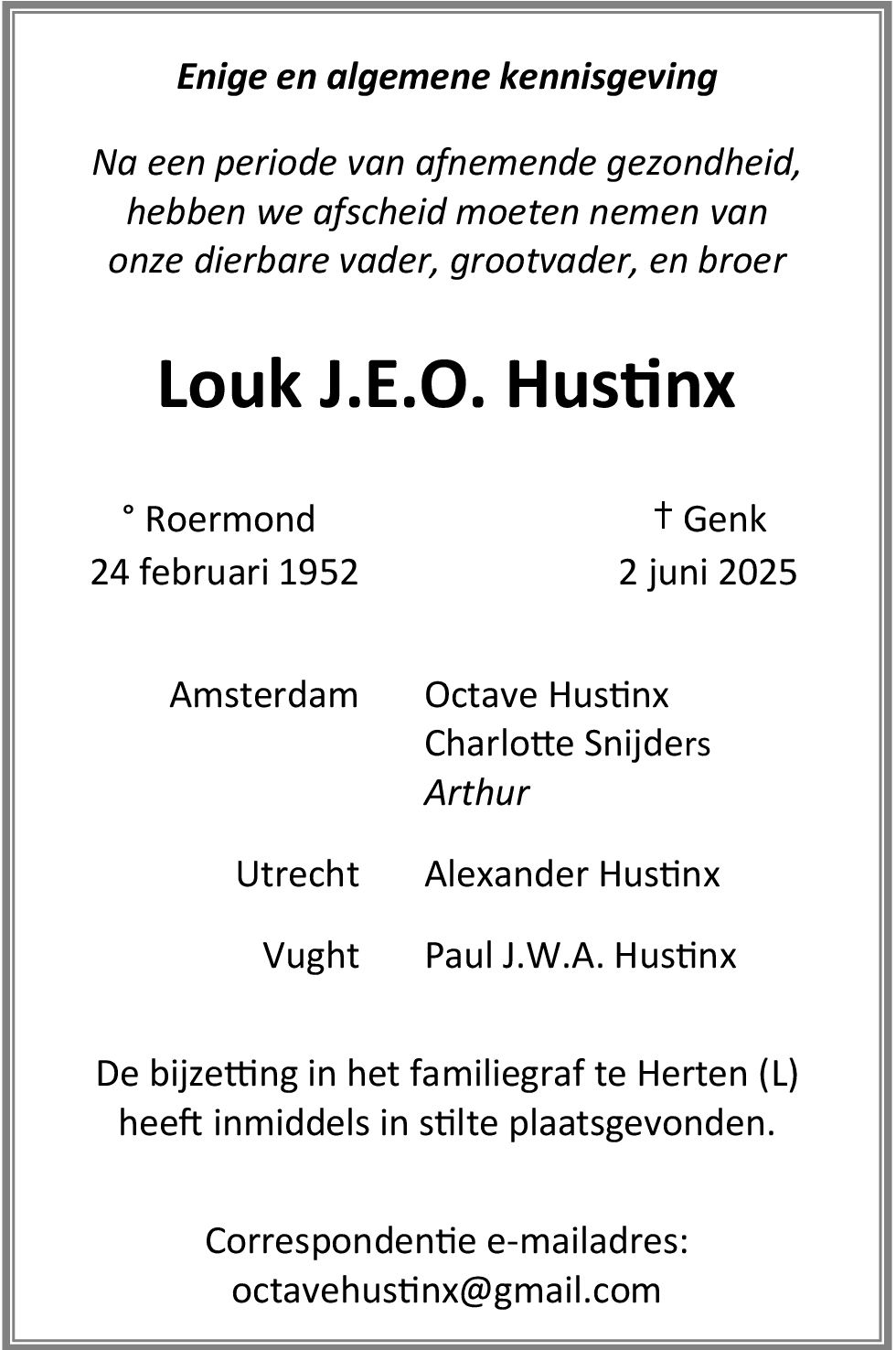 Louk J.E.O. Hustinx