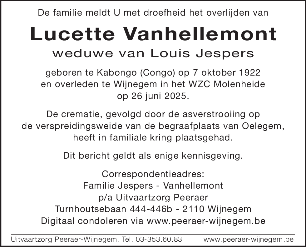 Lucienne Vanhellemont