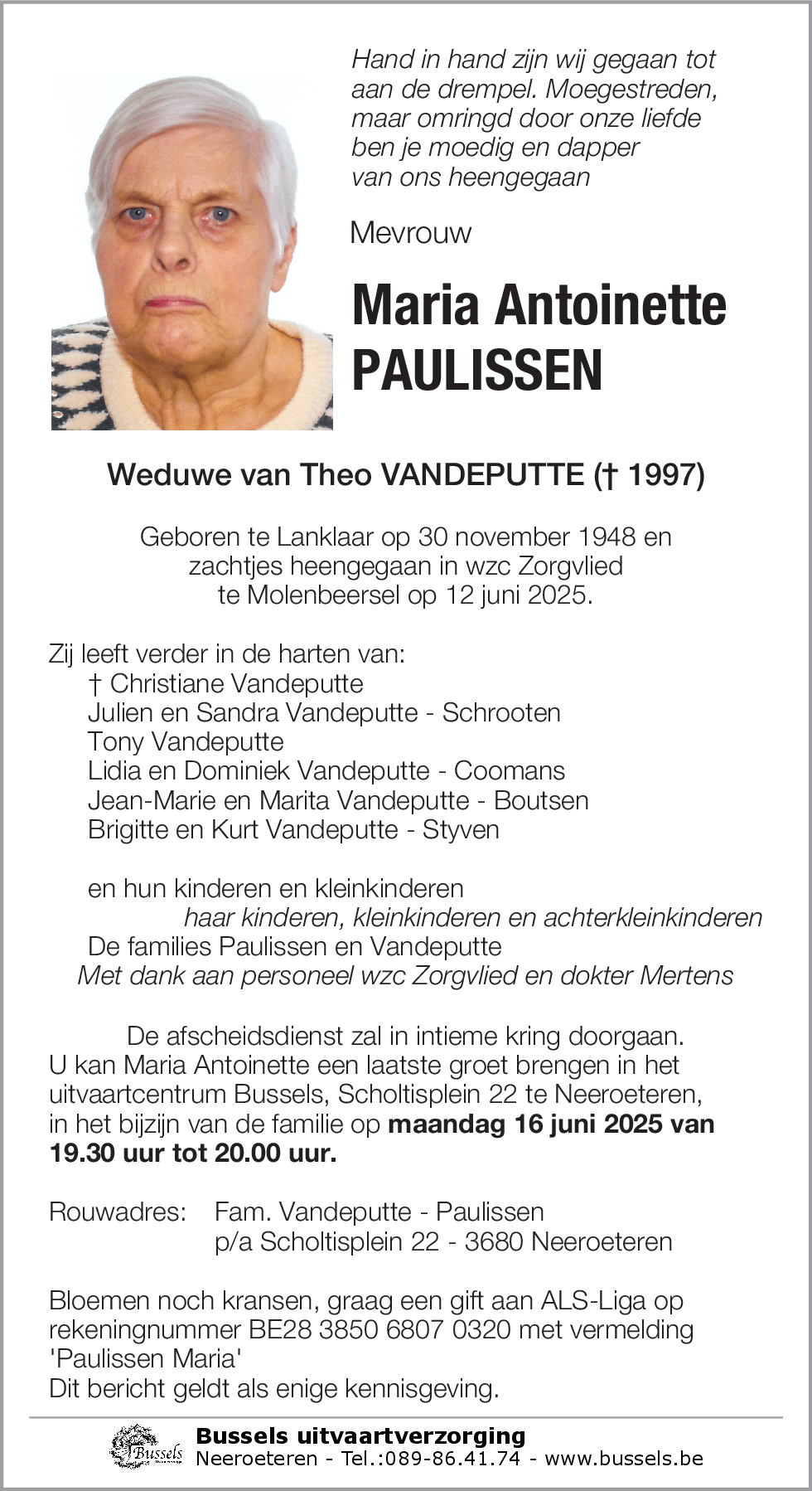 Maria Antoinette PAULISSEN