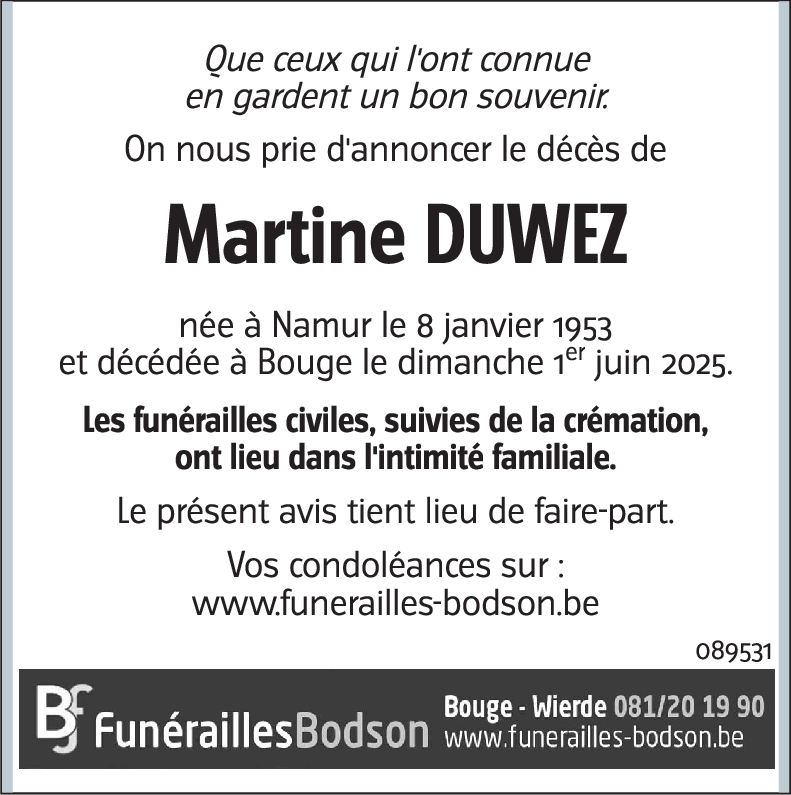 Martine DUWEZ