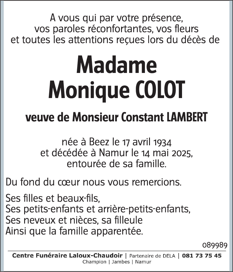 Monique COLOT
