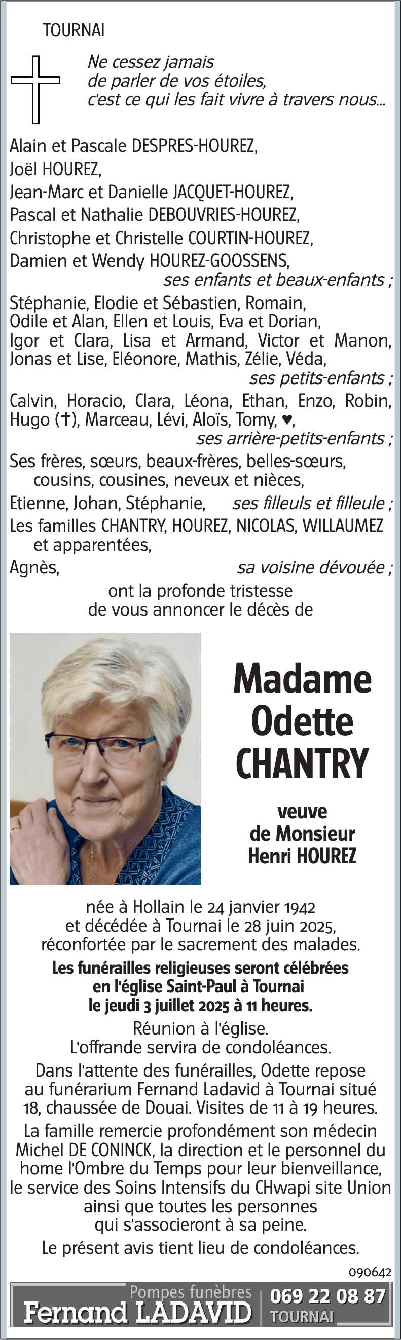 Odette CHANTRY