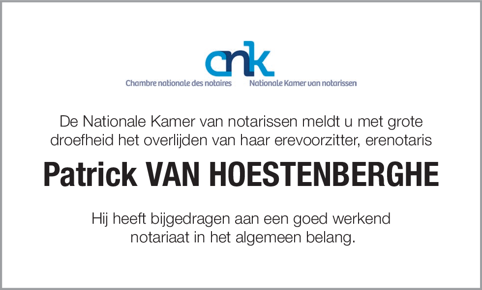 Patrick Van Hoestenberghe