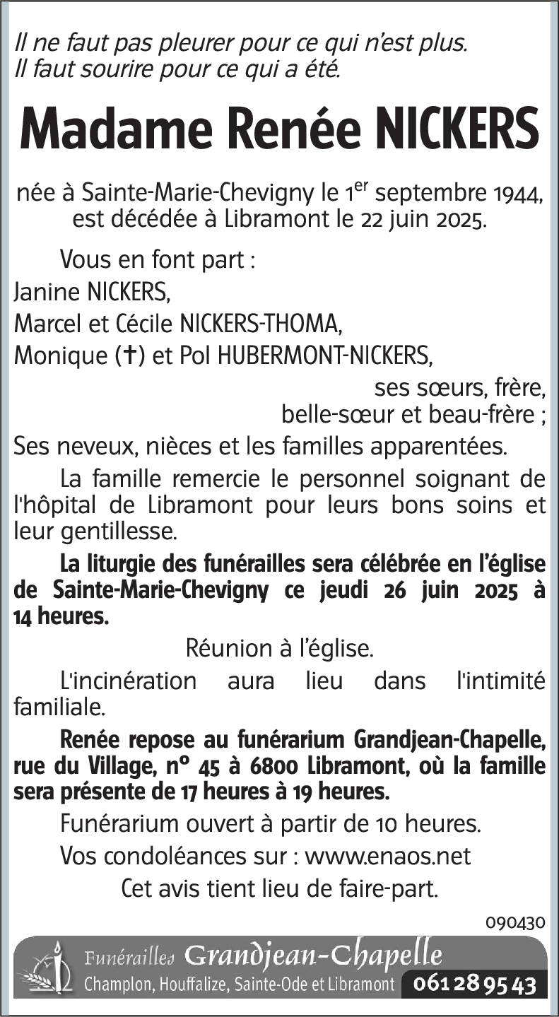 Renée NICKERS