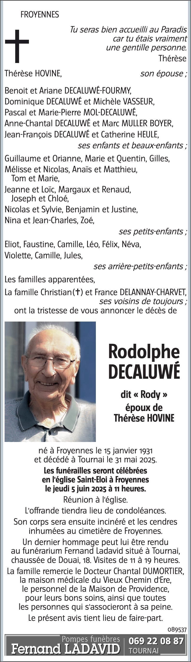 Rodolphe DECALUWÉ