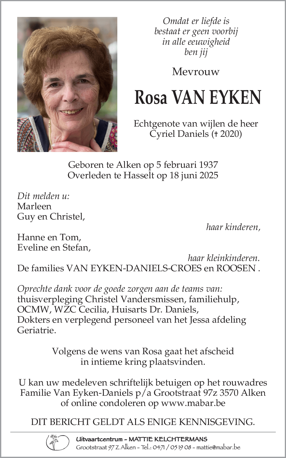 Rosa Van Eyken