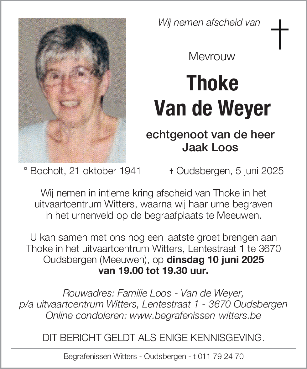 Thoke Van de Weyer
