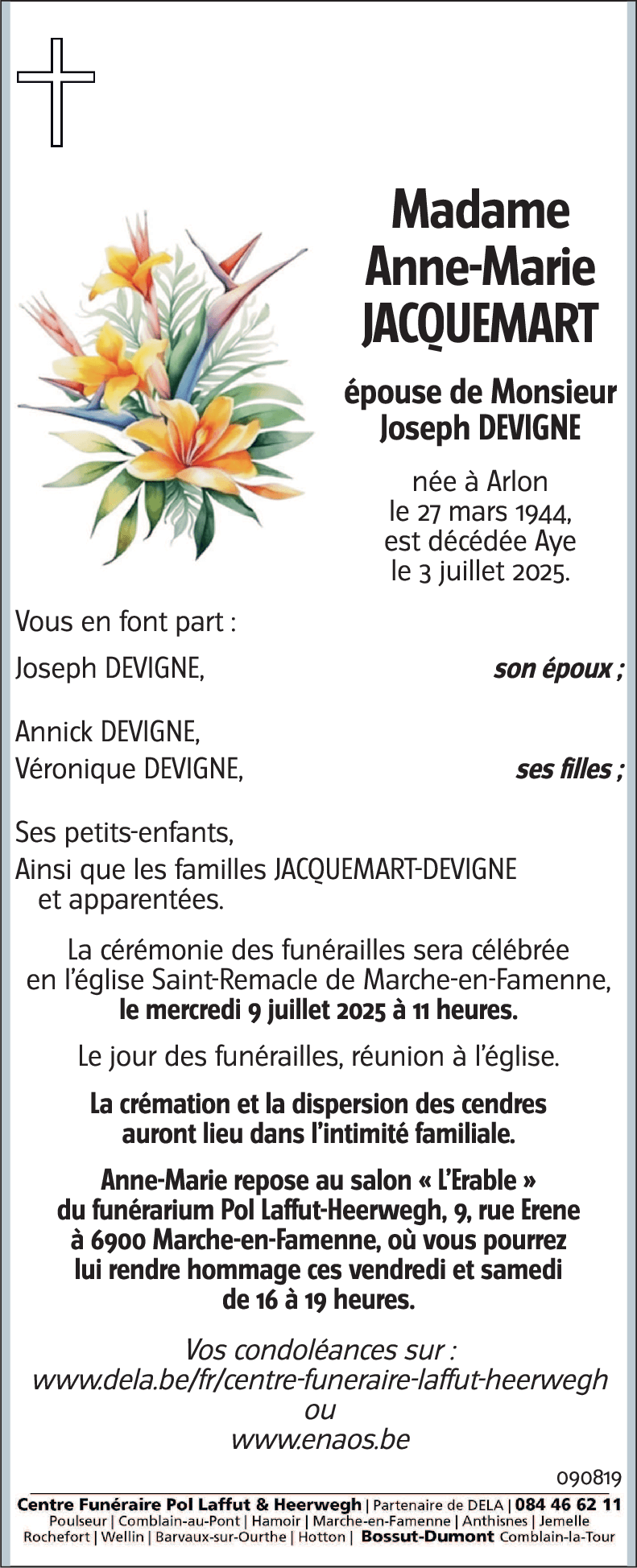 Anne Marie JACQUEMART