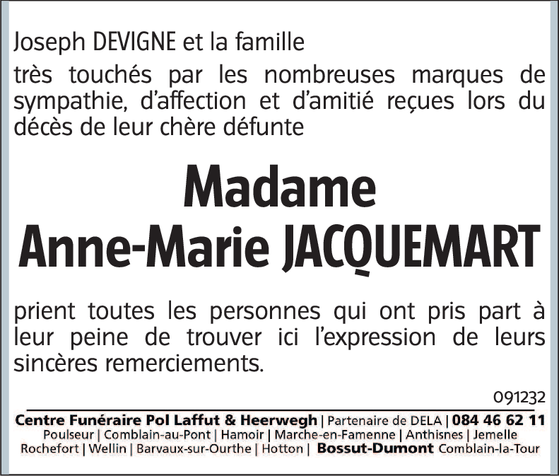 Anne-Marie JACQUEMART