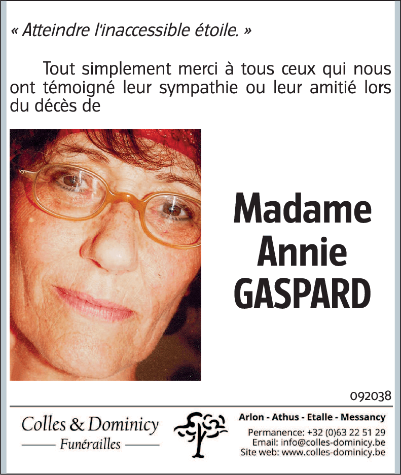 Annie GASPARD