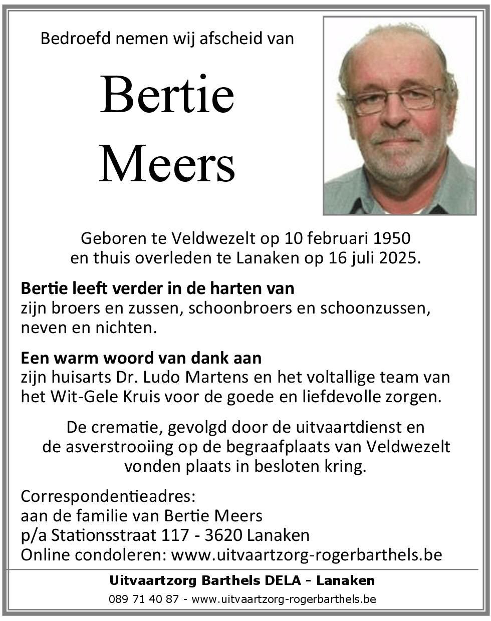 Bertie Meers
