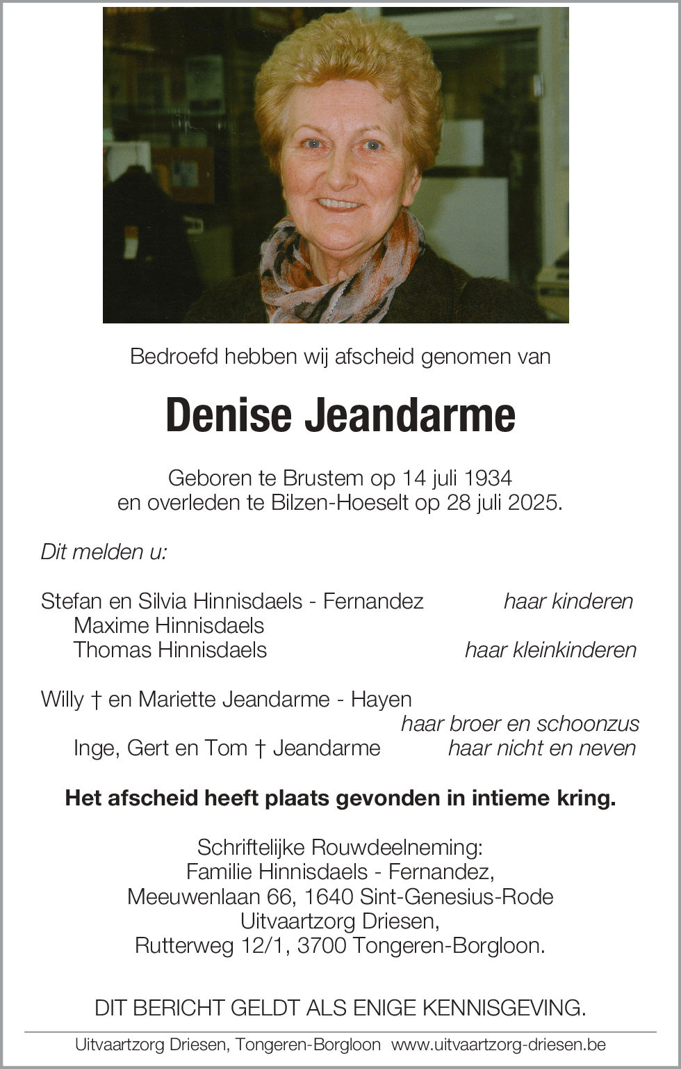 Denise Jeandarme