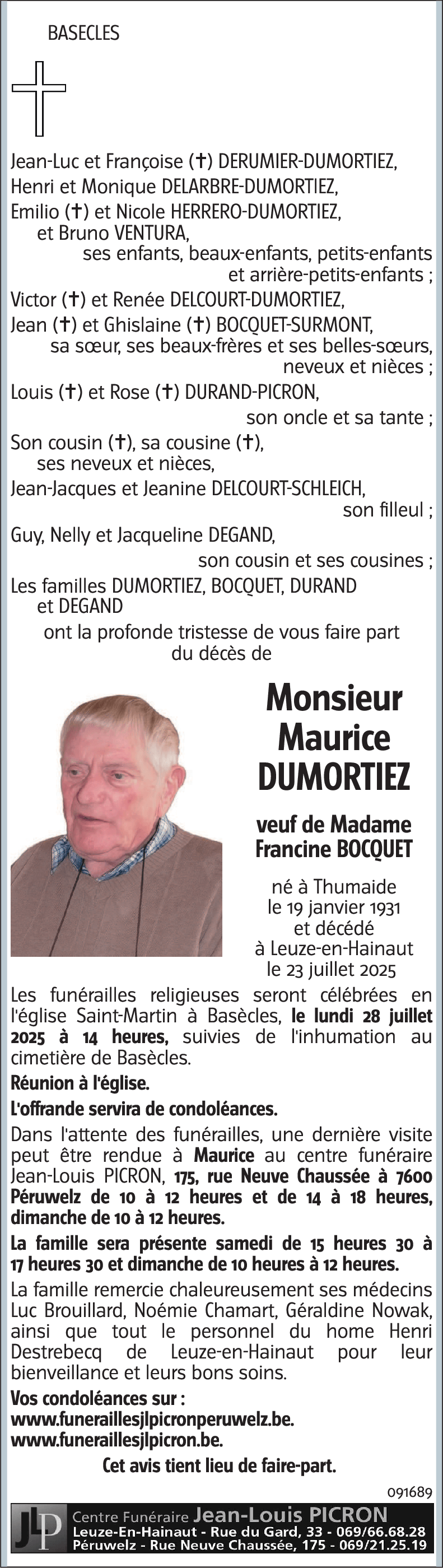 DUMORTIEZ Maurice