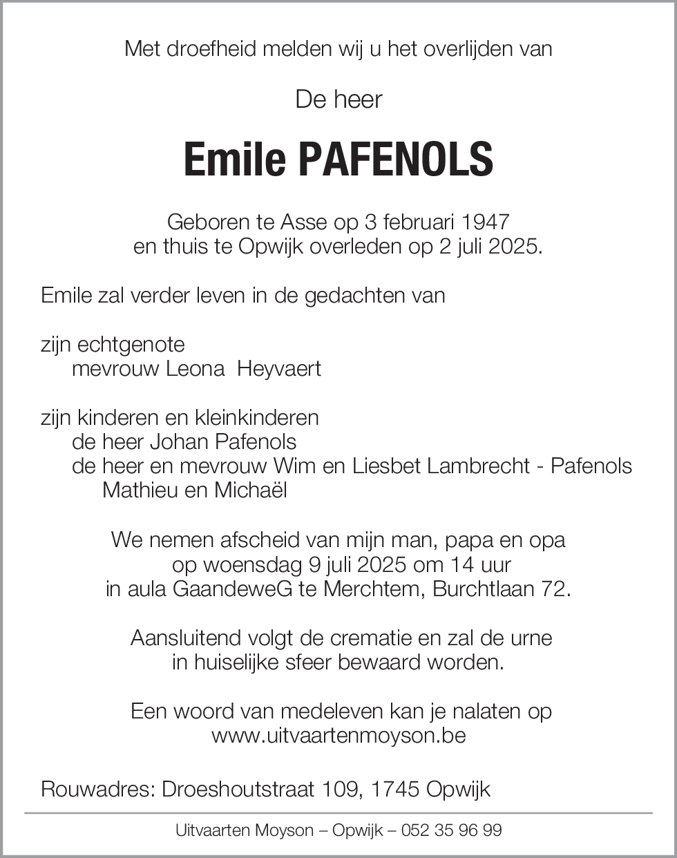Emile Pafenols