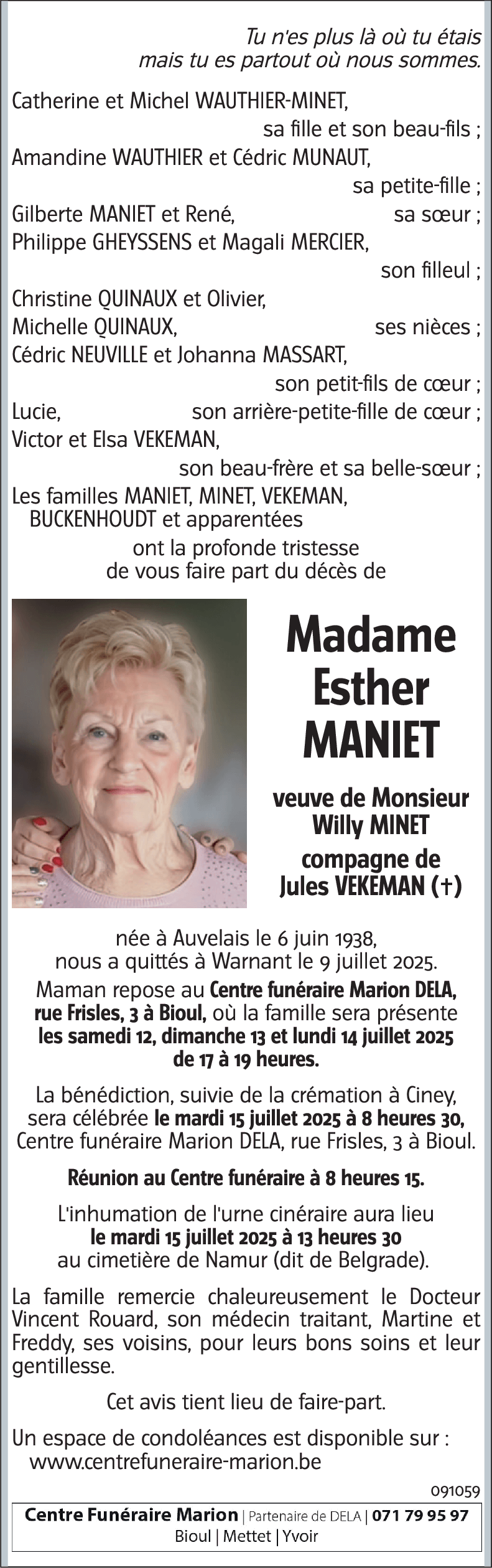 Esther MANIET