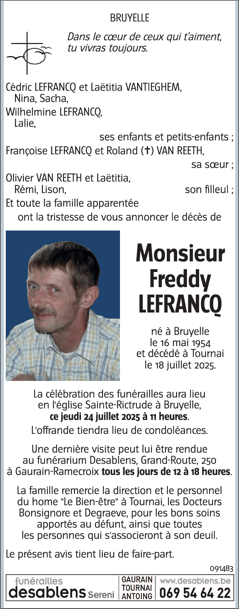 Freddy LEFRANCQ