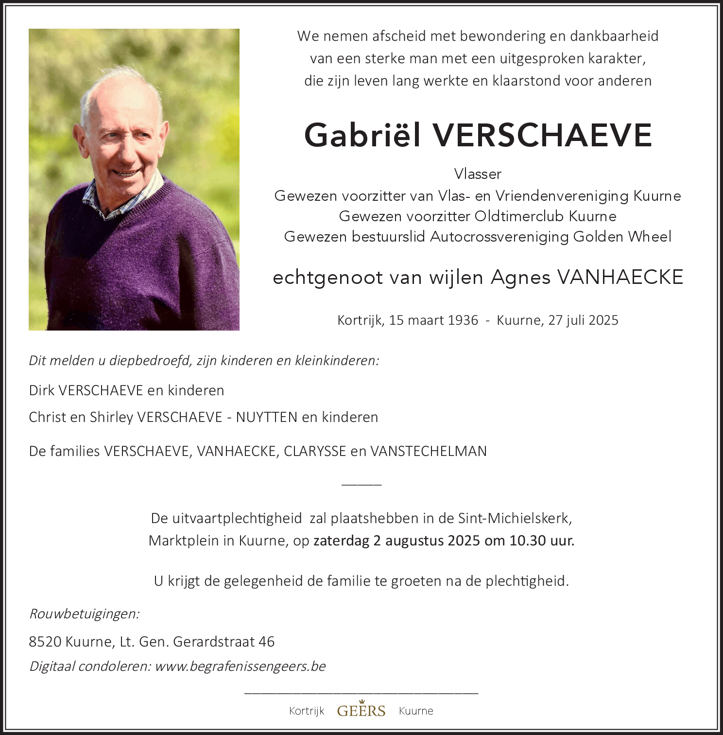Gabriël VERSCHAEVE