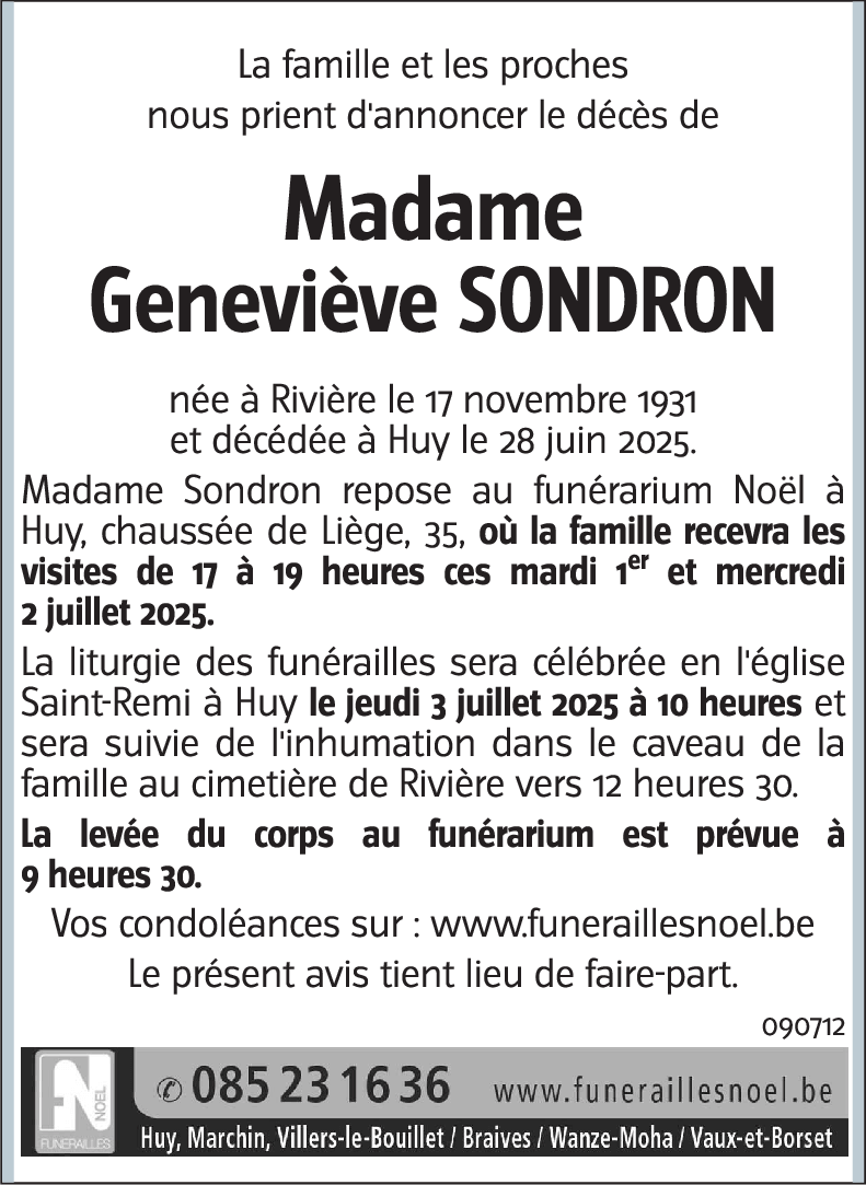 Geneviève SONDRON