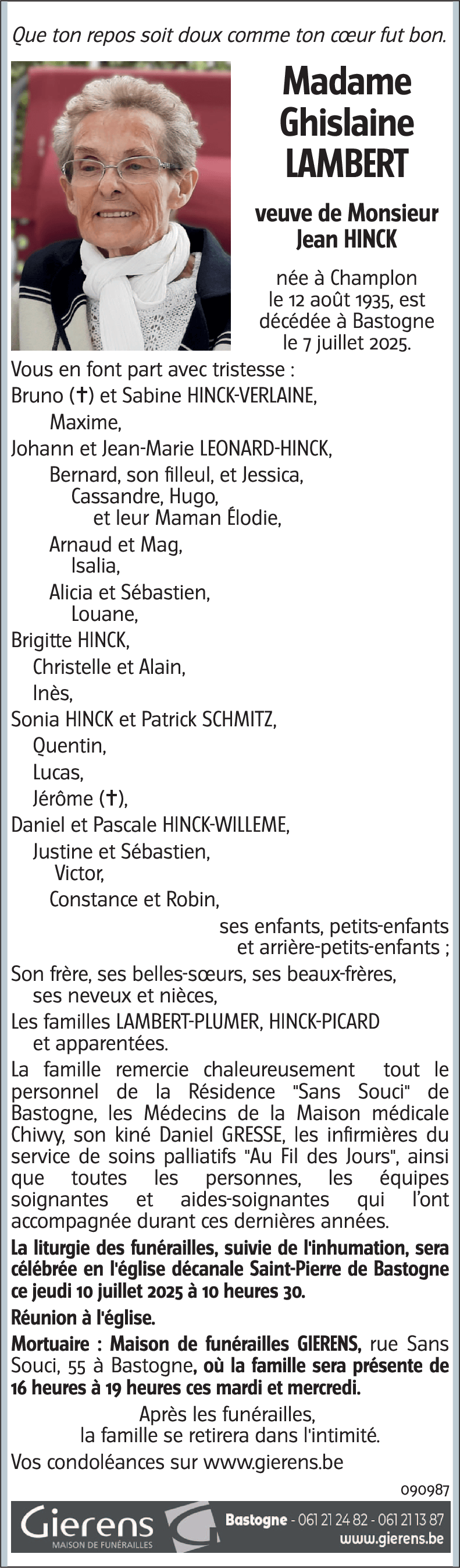 Ghislaine LAMBERT