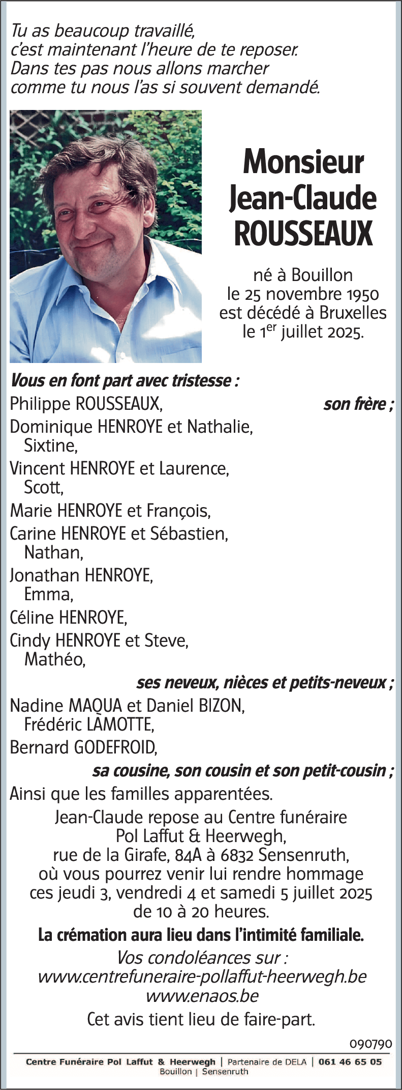 Jean-Claude ROUSSEAUX