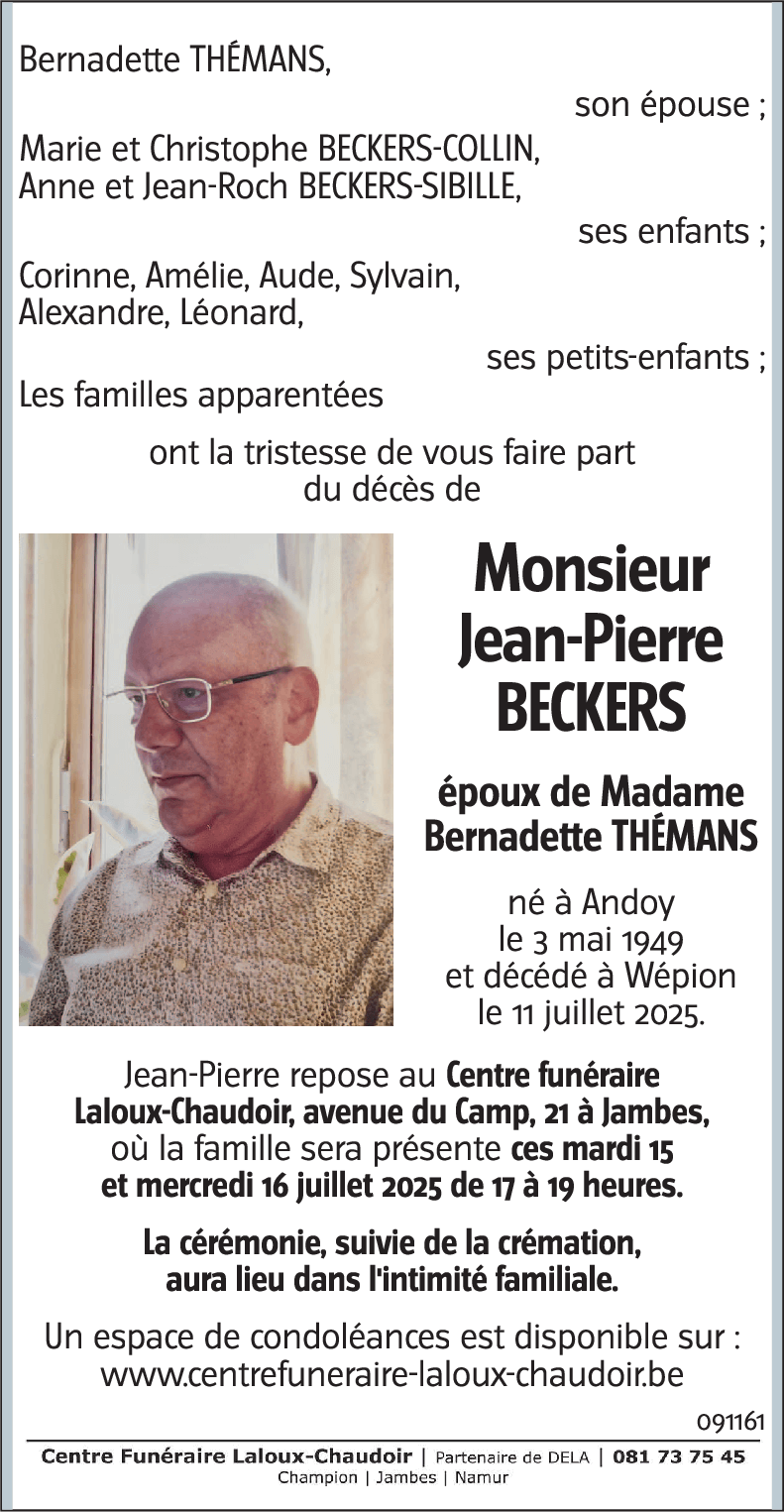 Jean-Pierre BECKERS