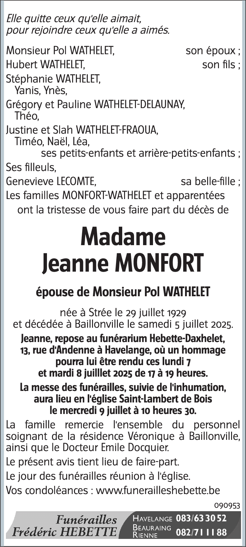 Jeanne Monfort