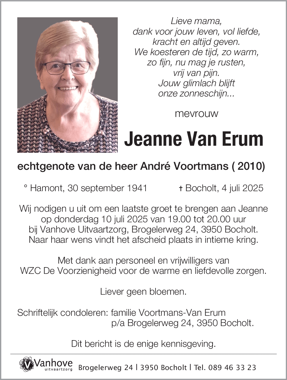 Jeanne Van Erum