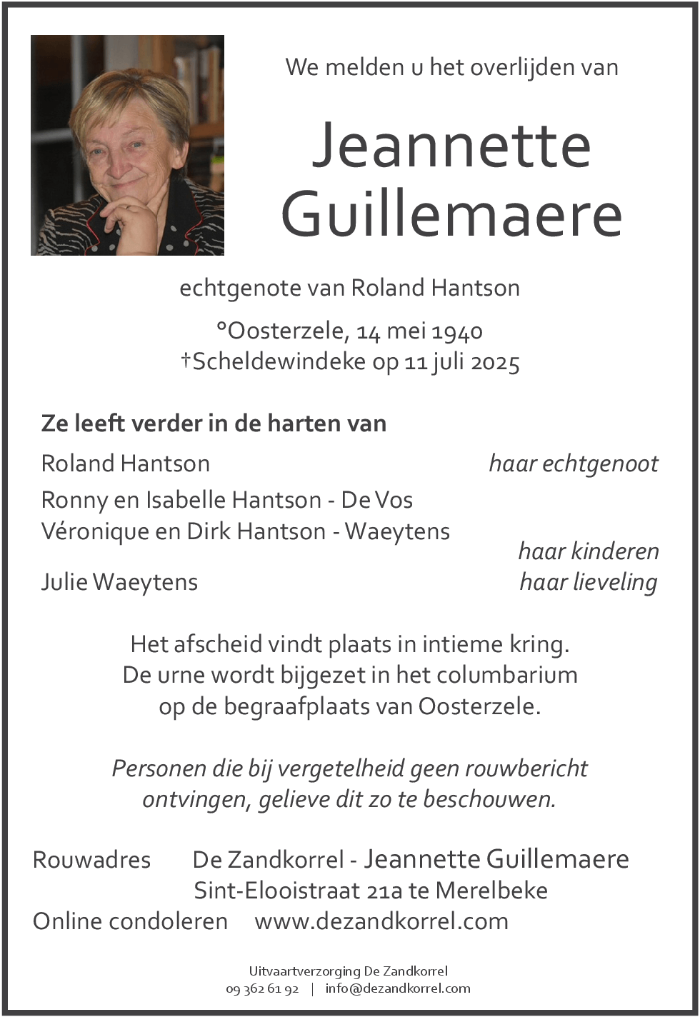 Jeannette Guillemaere