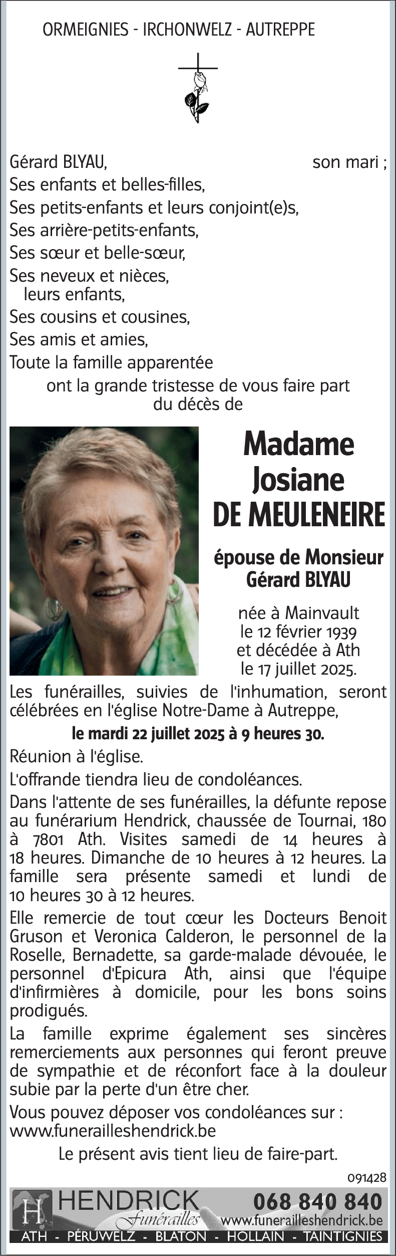 JOSIANE DE MEULENEIRE